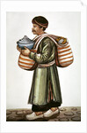 The ceramic merchant by Persian School