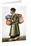 The ceramic merchant by Persian School