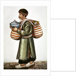 The ceramic merchant by Persian School