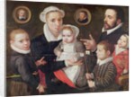 Portrait of a family: parents with their children and ancestors, 1577 by Frans Menton d'Alkmaar