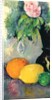 Flowers and fruits, c.1880 by Paul Cezanne
