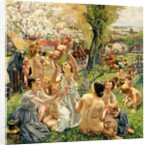 The Morning, left panel from the triptych 'The Golden Age', 1901 by Leon Henri Marie Frederic