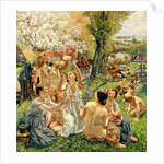 The Morning, left panel from the triptych 'The Golden Age', 1901 by Leon Henri Marie Frederic