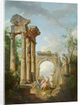 The Ruins of the Temple of Vespasian by Giovanni Maria Griffoni