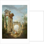 The Ruins of the Temple of Vespasian by Giovanni Maria Griffoni