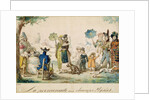 A Walk in the Champ Elysees, 1811 by French School