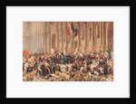 Lamartine rejects the red flag in 1848 by Felix Philippoteaux