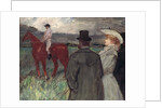 At the Racecourse, 1899 by Henri de Toulouse-Lautrec