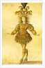 Louis XIV in the costume of the Sun King, 1653 by French School