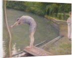 The Bather, or The Diver, 1877 by Gustave Caillebotte