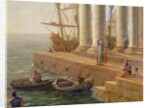 Harbour scene by Claude Lorrain