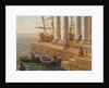 Harbour scene by Claude Lorrain