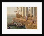 Harbour scene by Claude Lorrain