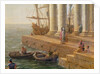 Harbour scene by Claude Lorrain