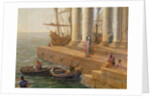 Harbour scene by Claude Lorrain