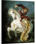 Jaguar Attacking a Horseman, c.1855 by Ferdinand Victor Eugene Delacroix