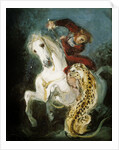 Jaguar Attacking a Horseman, c.1855 by Ferdinand Victor Eugene Delacroix