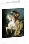 Jaguar Attacking a Horseman, c.1855 by Ferdinand Victor Eugene Delacroix