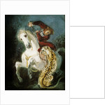 Jaguar Attacking a Horseman, c.1855 by Ferdinand Victor Eugene Delacroix