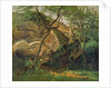 Rocks at Fontainebleau, 1842 by Jean Baptiste Camille Corot