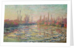The Thaw on the Seine, near Vetheuil, France 1880 by Claude Monet
