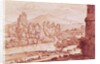 Landscape with a river, a herd of cattle and a herdsman by Claude Lorrain (1600-82)
