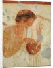 Detail of Musician playing the zither or the lyre by Etruscan