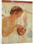 Detail of Musician playing the zither or the lyre by Etruscan