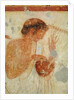 Detail of Musician playing the zither or the lyre by Etruscan