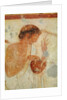 Detail of Musician playing the zither or the lyre by Etruscan