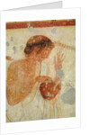 Detail of Musician playing the zither or the lyre by Etruscan