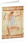Dancer in a Blue Tunic from the Tomb of the Triclinium, c.470 BC by Etruscan