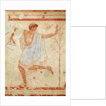 Dancer in a Blue Tunic from the Tomb of the Triclinium, c.470 BC by Etruscan