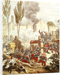 The Piedmontese and The French at the battle of Magenta in 1859 by Italian School
