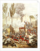 The Piedmontese and The French at the battle of Magenta in 1859 by Italian School