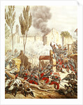 The Piedmontese and The French at the battle of Magenta in 1859 by Italian School