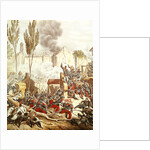 The Piedmontese and The French at the battle of Magenta in 1859 by Italian School