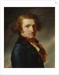 Portrait of a man in blue clothes by Anne Louis Girodet de Roucy-Trioson