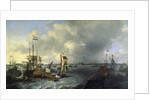 The Port of Amsterdam, view of the Ij, 1666 by Ludolf I Backhuysen