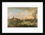 View of the port of Brest from the covered docks in 1795, 1795 by Jean-Francois Hue