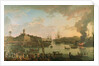 View of the port of Brest from the covered docks in 1795, 1795 by Jean-Francois Hue