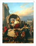 Returning to the Pau Market, 1860 by Eugene Deveria