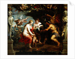 Thetis receiving Achilles' armour from Vulcan; by Peter Paul Rubens