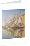 Sailing Boats in St. Tropez Harbour, 1893 by Paul Signac