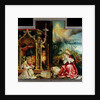 Nativity and concert of angels from the Isenheim Altarpiece, central panel by Matthias Grunewald