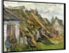 Thatched Cottages in Chaponval, Auvers-sur-Oise, 1890 by Vincent van Gogh