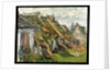 Thatched Cottages in Chaponval, Auvers-sur-Oise, 1890 by Vincent van Gogh