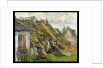 Thatched Cottages in Chaponval, Auvers-sur-Oise, 1890 by Vincent van Gogh