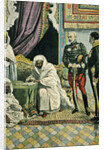 Abdication of Moulay-Hafid, Sultan of Morocco, cover illustration of 'Le Petit Journal', 25 August, 1912 by French School