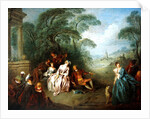 Gathering in a Park by Jean-Baptiste Joseph Pater